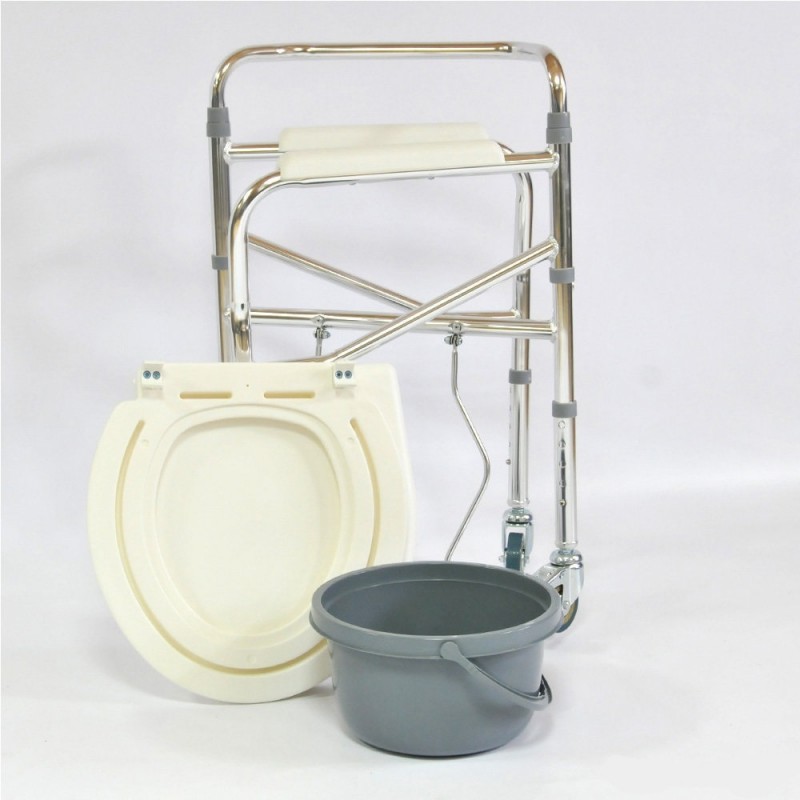 Кресло-стул с санитарным оснащением (с колесами)