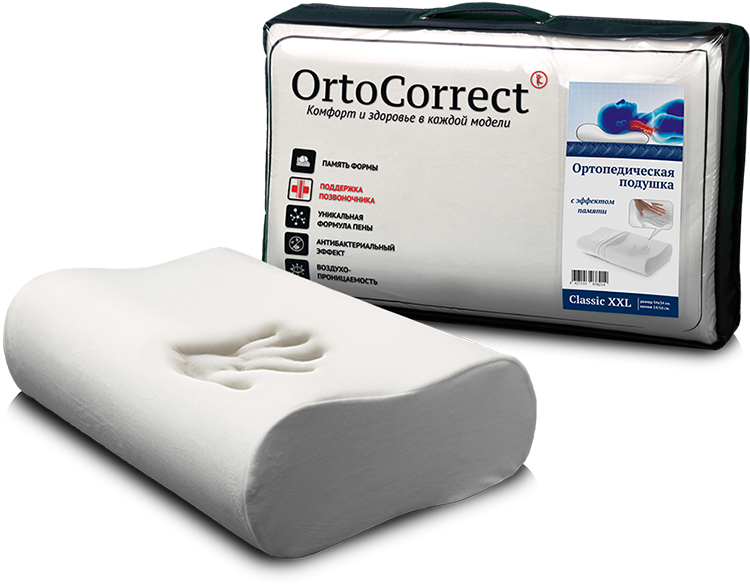 Ортопедическая подушка "Classic XXL"(валики 14/16 см.)