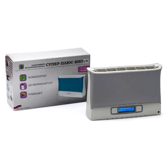 Очиститель-ионизатор воздуха-Супер Плюс БИО с ЖК-дисплеем